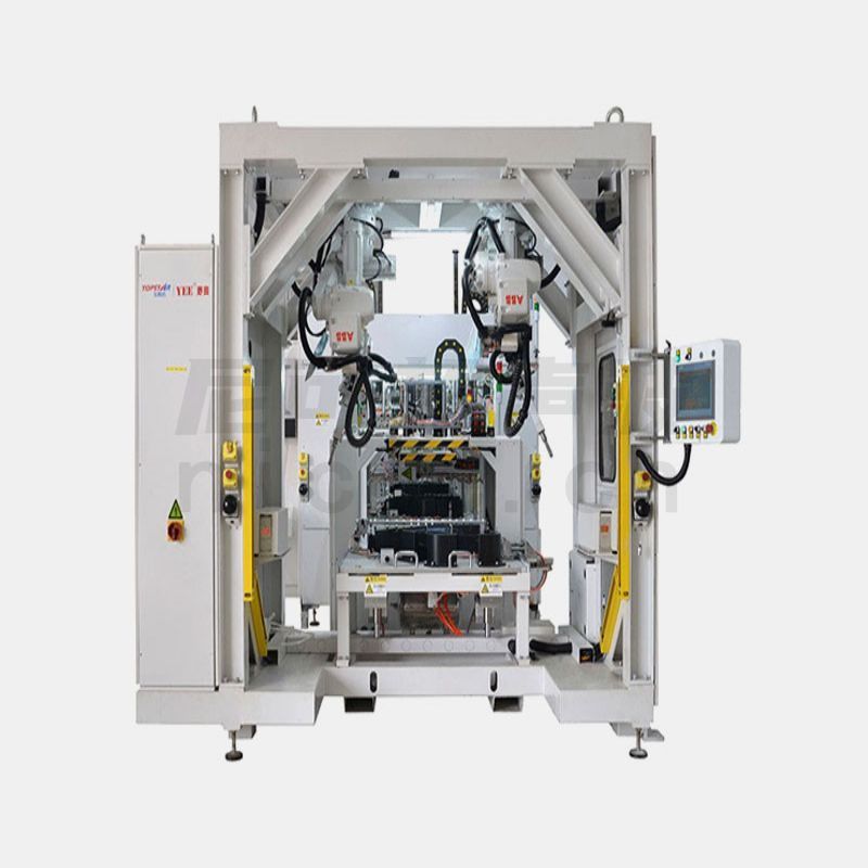 Robot welding machine for automobile door panel